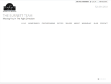 Tablet Screenshot of burnett-team.com